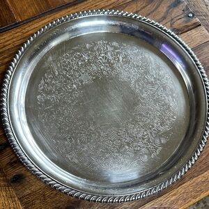 Vintage Silver-Plated Tray.